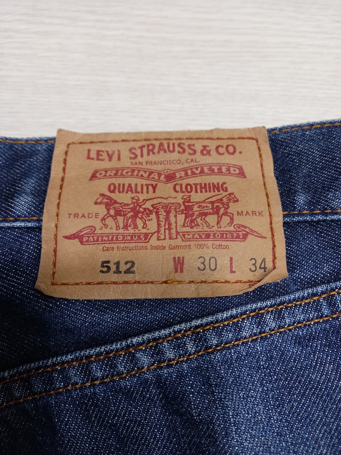 30 01's 리바이스512 할로윈판 세미와이드진 30-158 상품이미지5