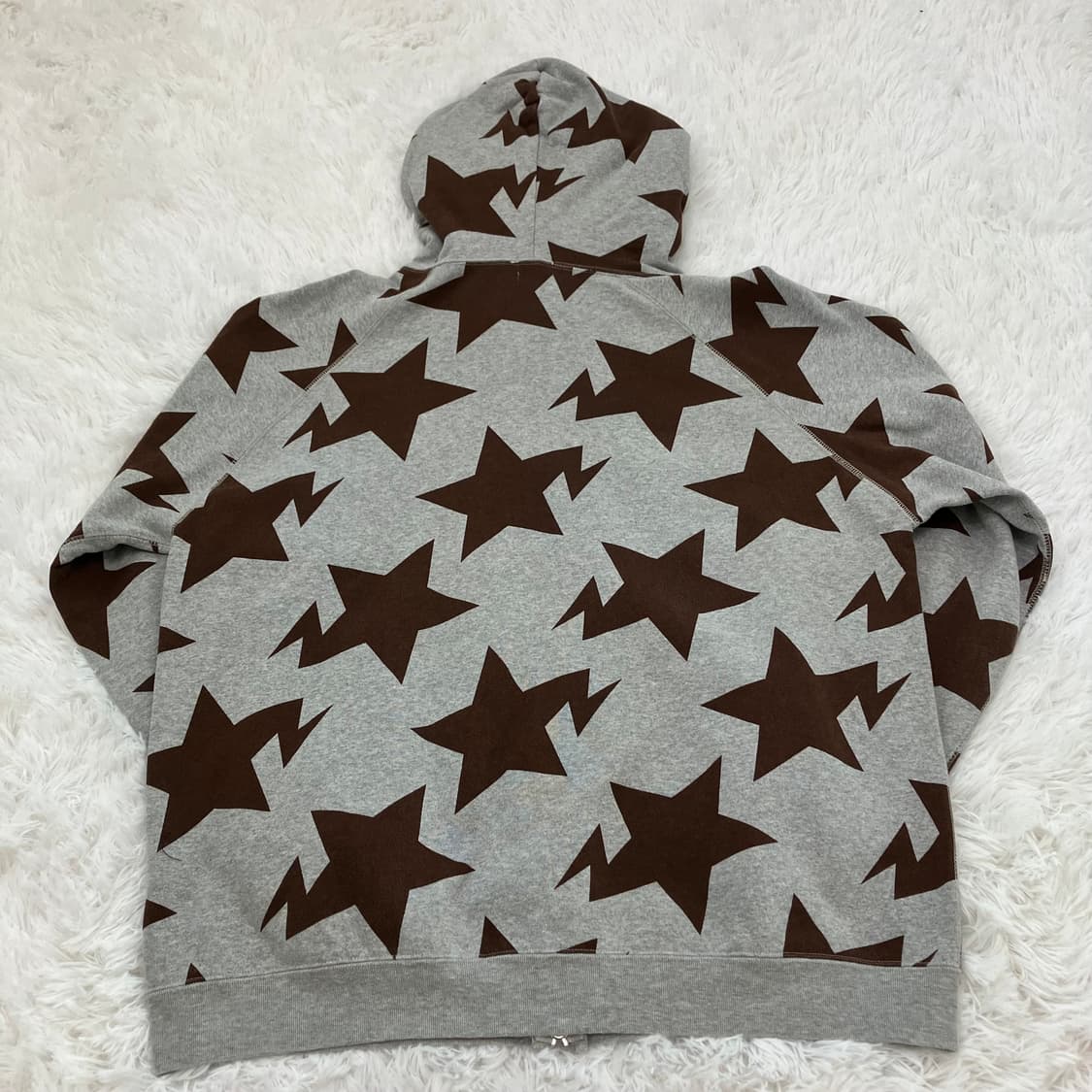 베이프 그레이 브라운 스타 후드 y2k 스트릿 갸루 펑키 일본빈티 상품이미지2