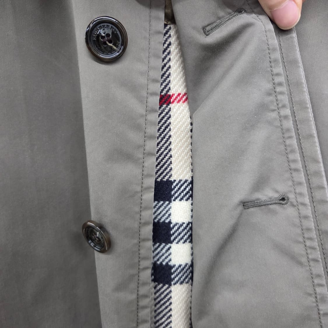 버버리 카키색 트렌치 코트 남성L 상품이미지5