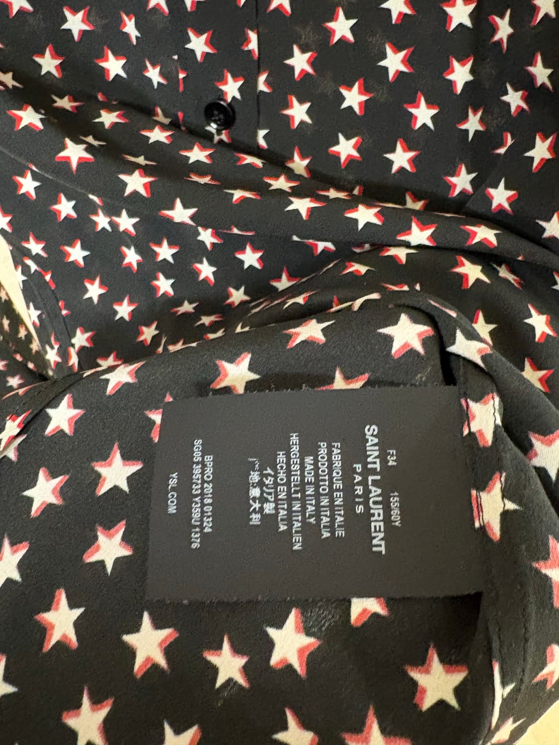 생로랑 18FW 스타 셔츠 상품이미지4