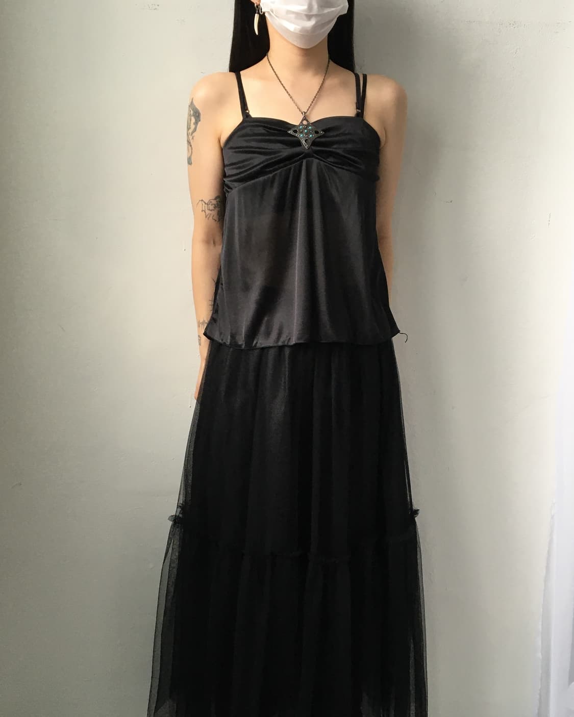 Ribbon glossy sleeveless 상품이미지4