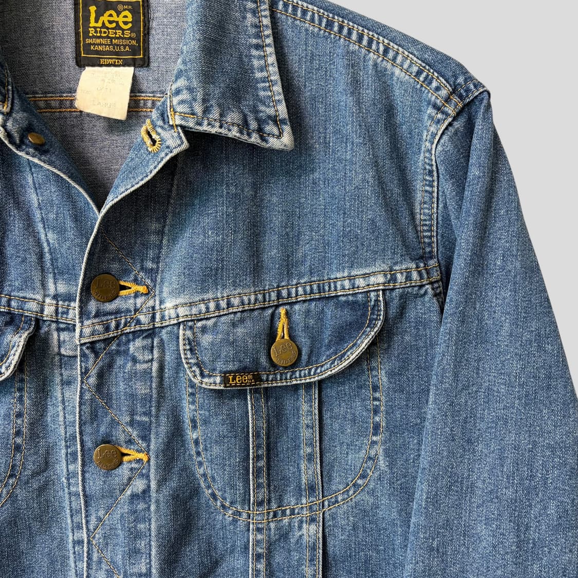 (L)90s Lee 리 0411 데님 트러커 자켓 상품이미지4