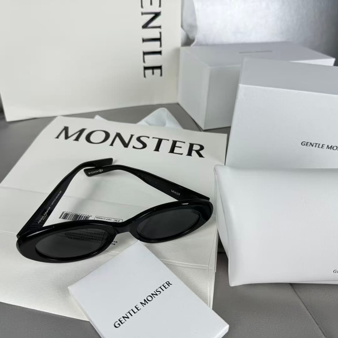 젠틀 몬스터 x 메종 마르지엘라 MM206 블랙 그레이 상품이미지3