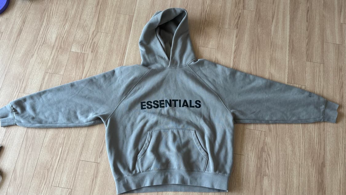 에센셜 20fw 후드티 (시멘트 색상) 상품이미지1