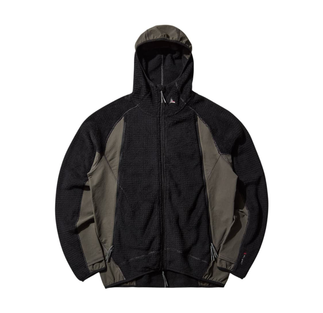 [S]105] roa로아 카이 폴라텍 하이 로프트 자켓 블랙 다크 올리브 상품이미지1