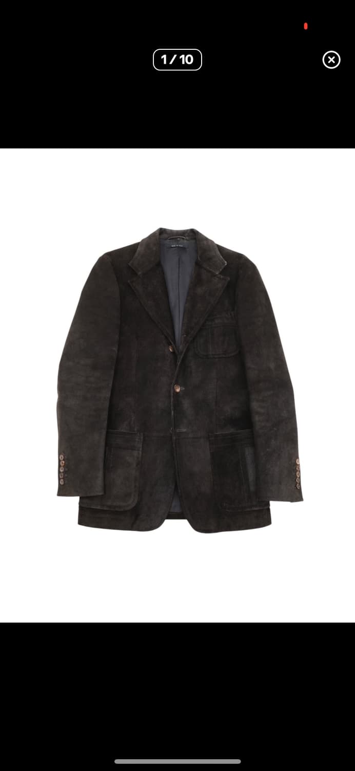 구찌 톰포드 시절 04ss 레더 블레이저 상품이미지2