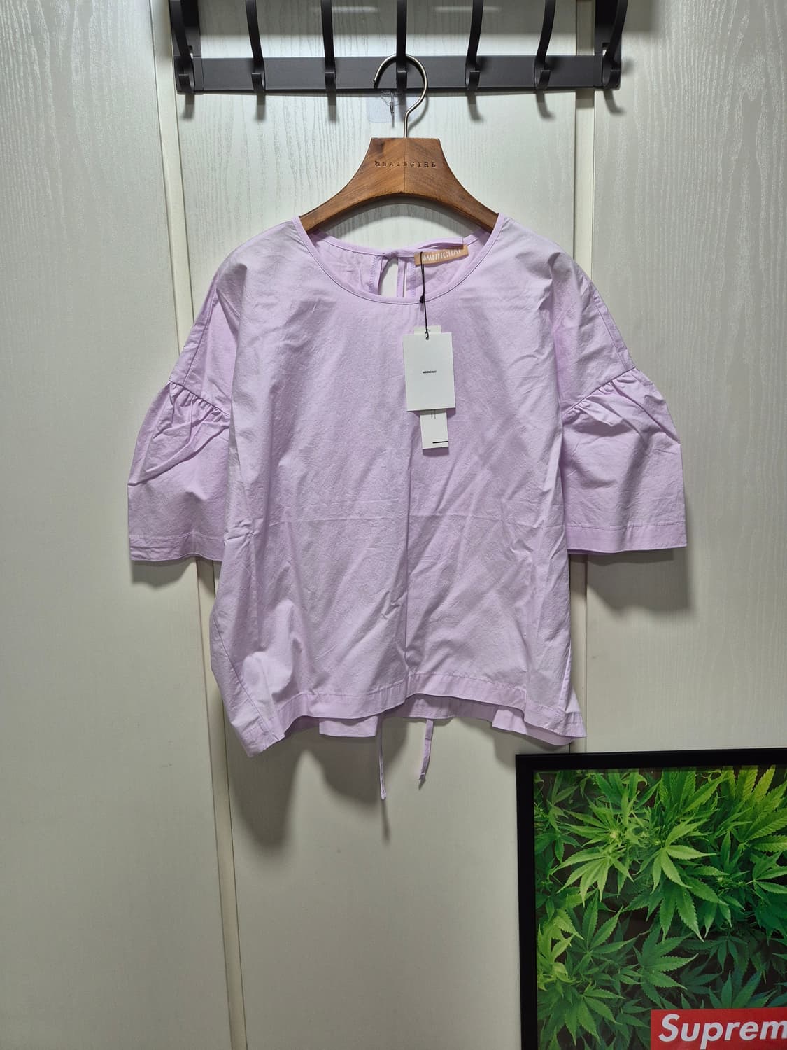 (타임세일)(새상품) 라벤더 퍼프 블라우스 상품이미지1