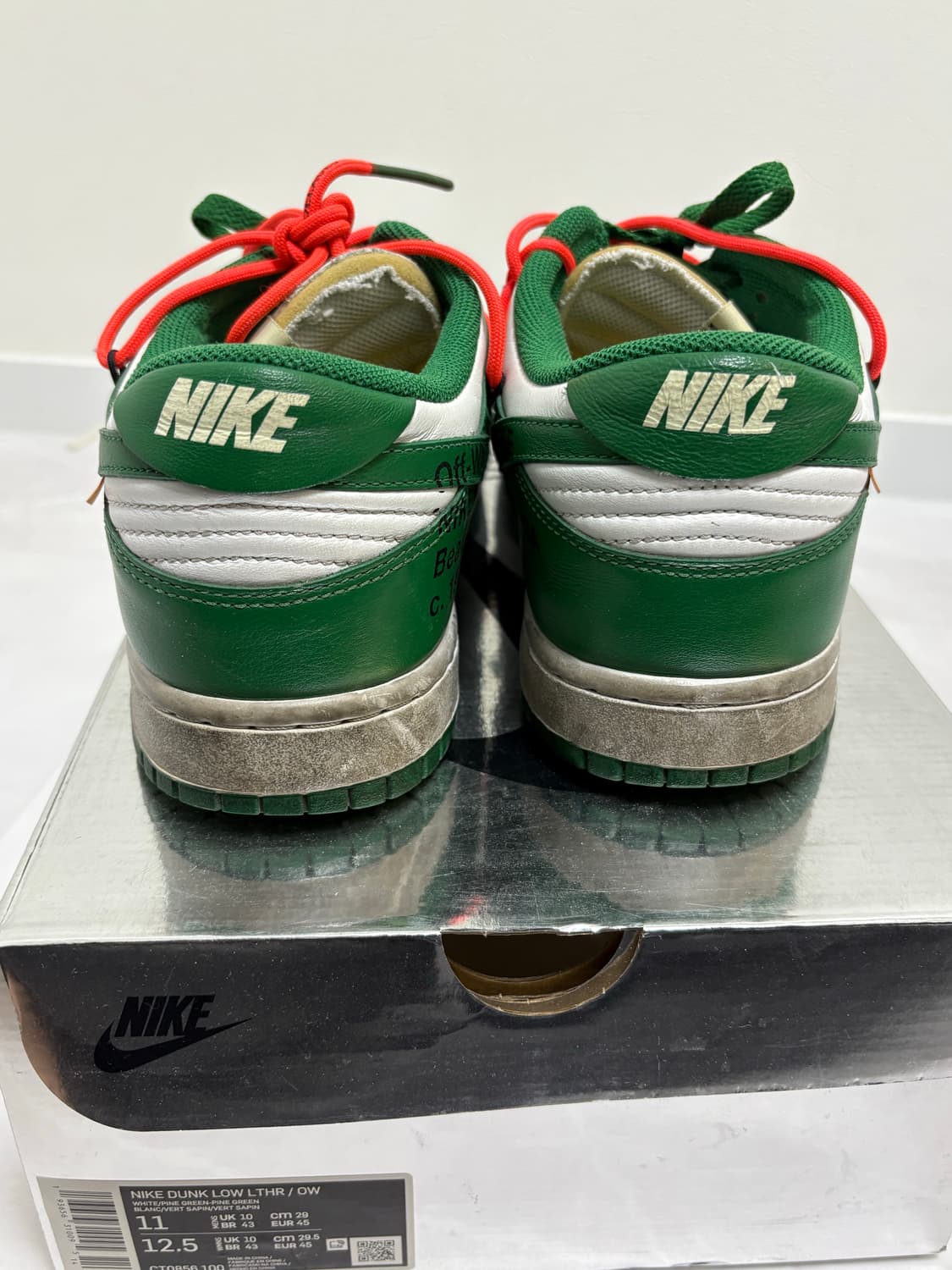 오프화이트 나이키 덩크 그린  상품이미지3