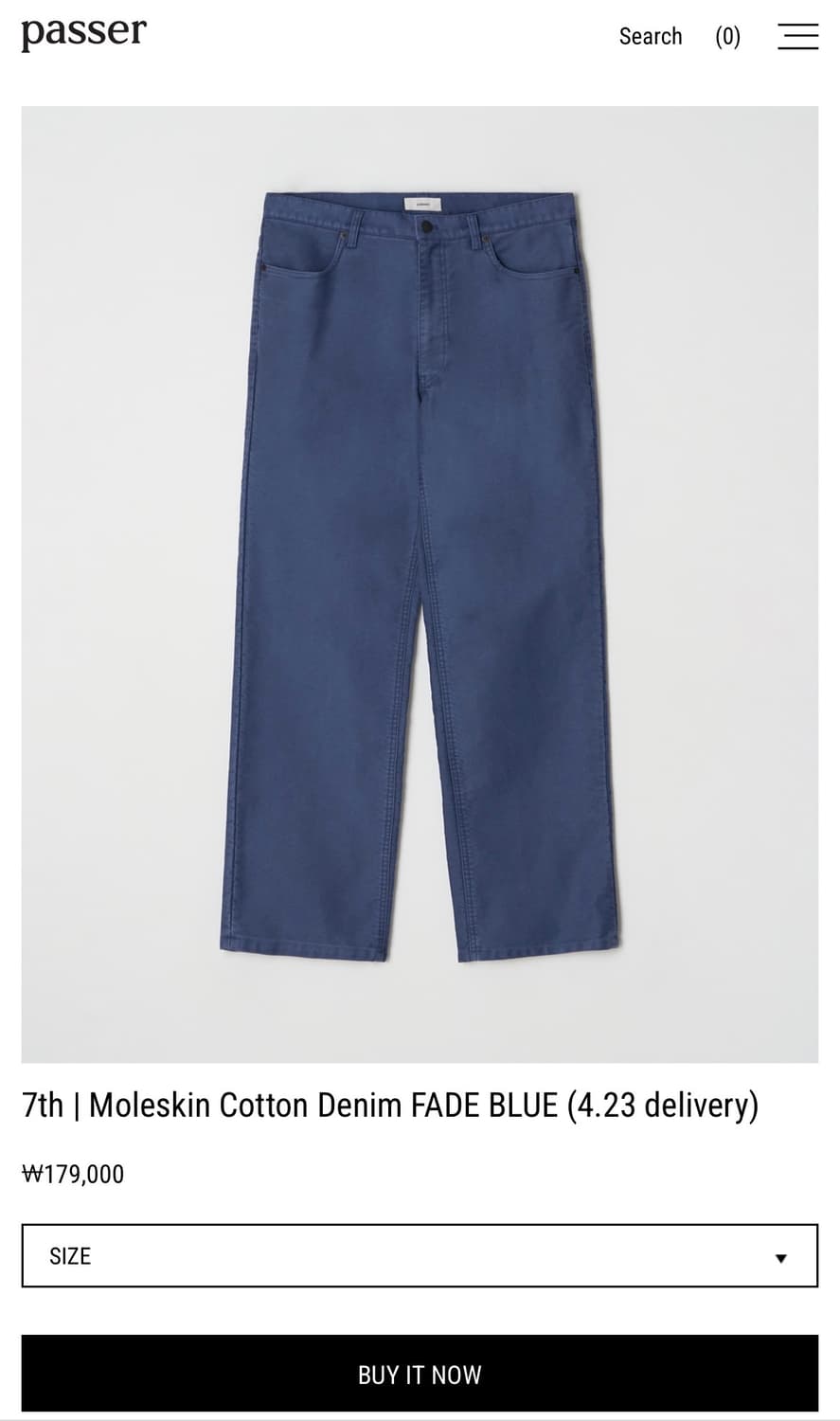 파세르 몰스킨 데님 L 상품이미지1