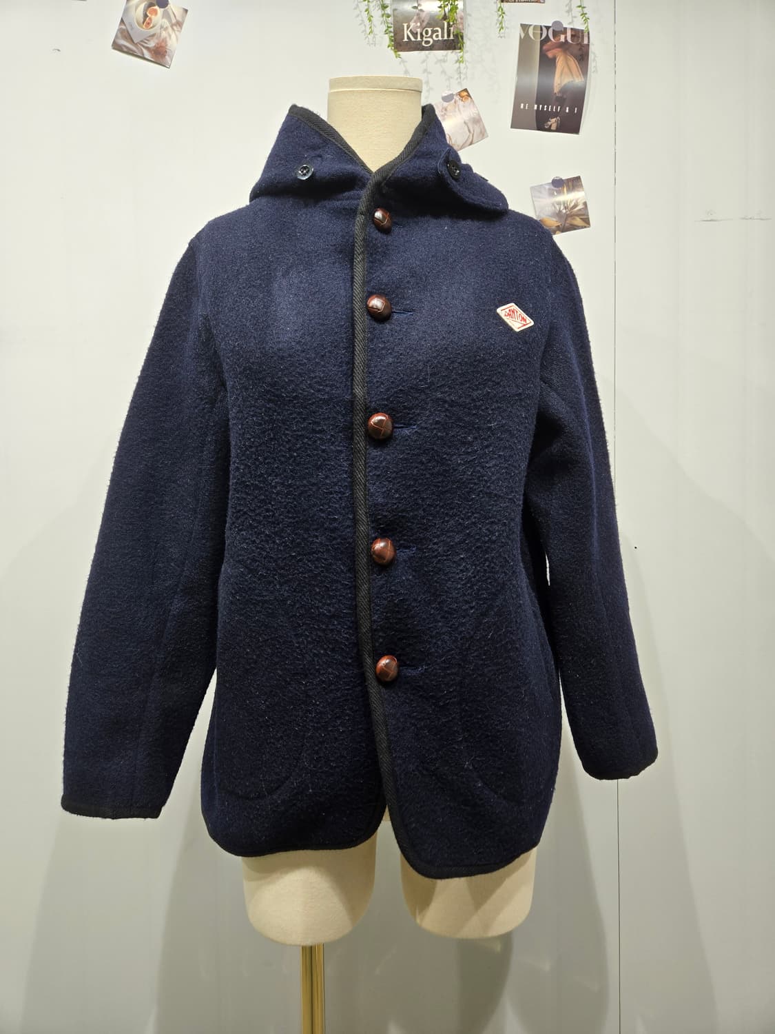 DANTON 단톤 네이비 후드 코트 상품이미지3