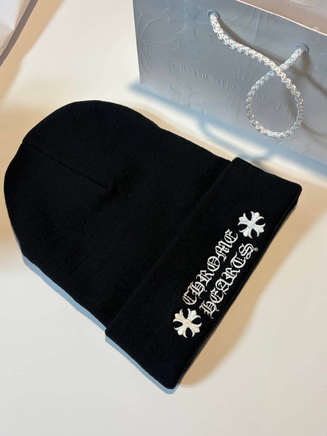 크롬하츠 로고 비니 블랙(새상품) 상품이미지2