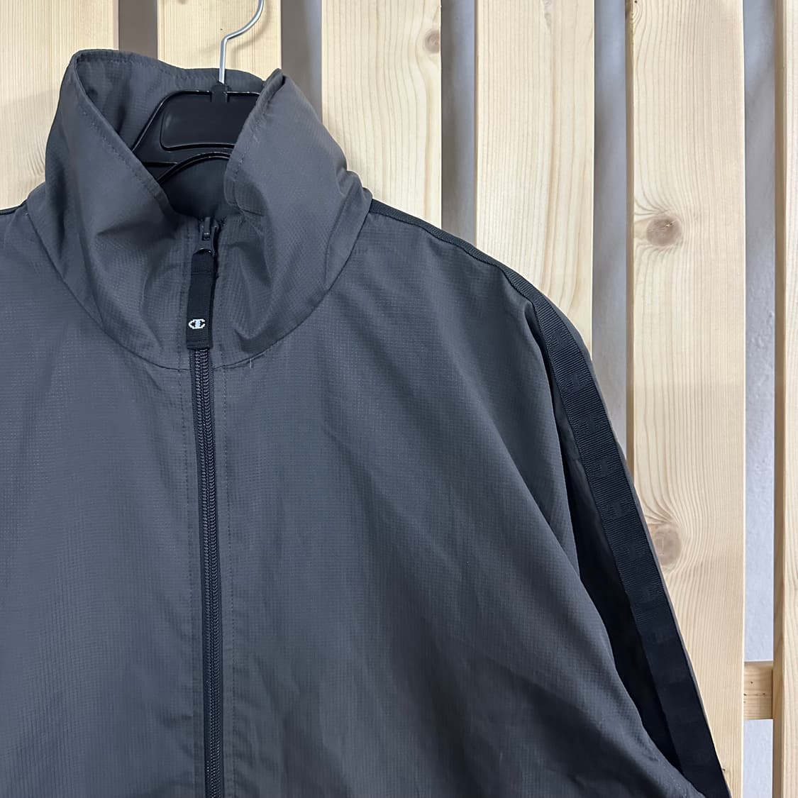 (L) 챔피온 그레이 사이드라인 바람막이 자켓 상품이미지3