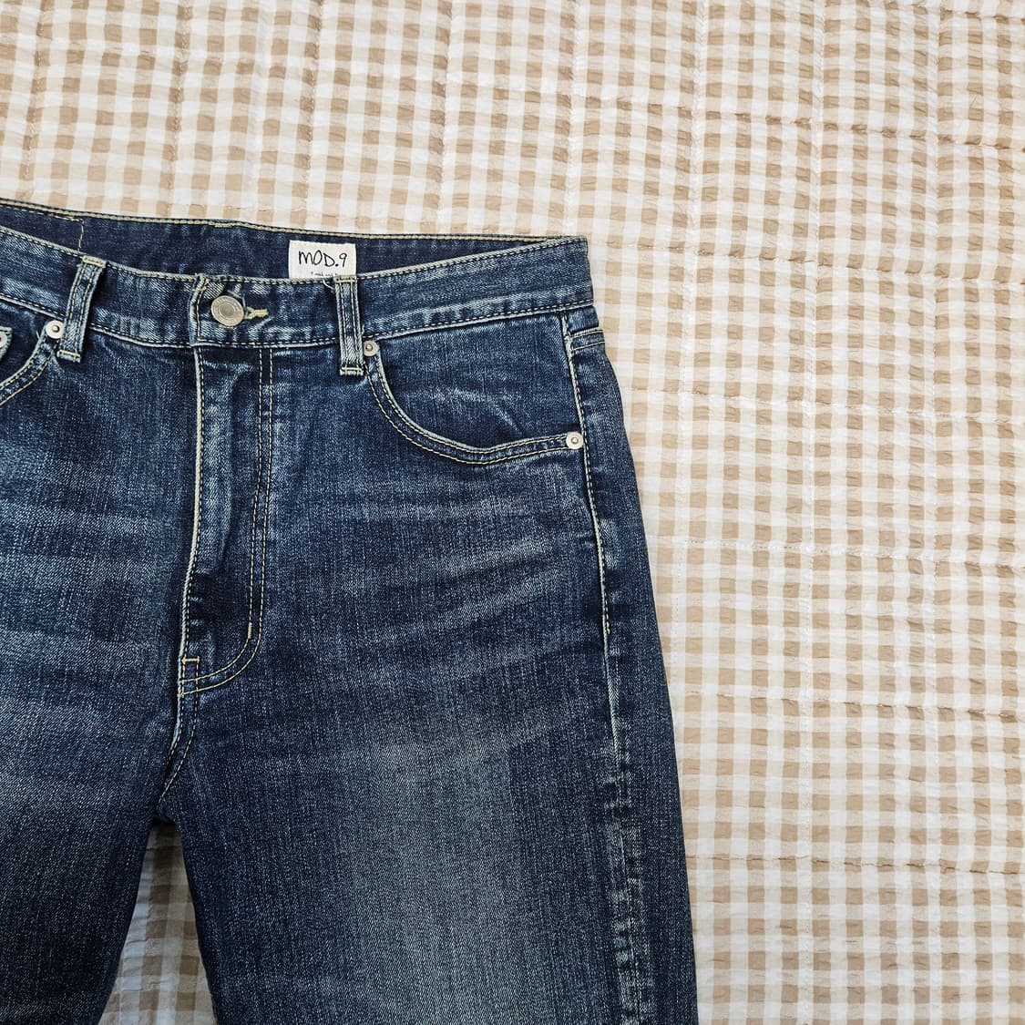 모드나인 스판 데님 청바지 남자32 상품이미지3