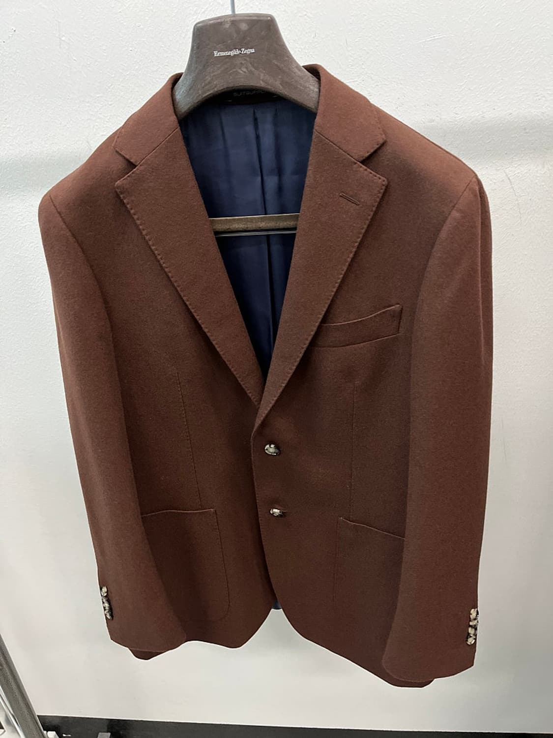 100) 수트서플라이 버건디 울자켓  상품이미지3