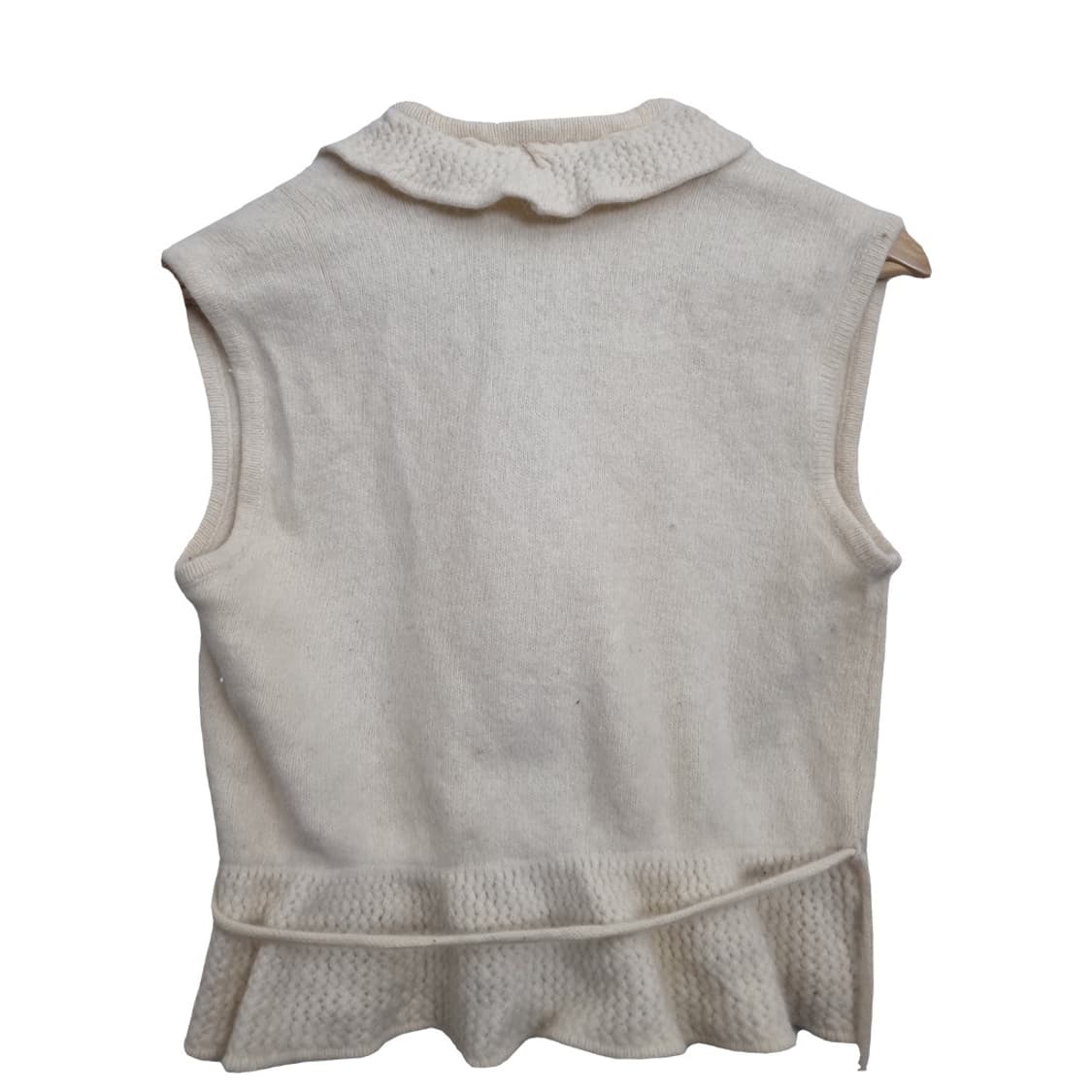 VANKNICOLE 크림 니트 베스트 상품이미지2