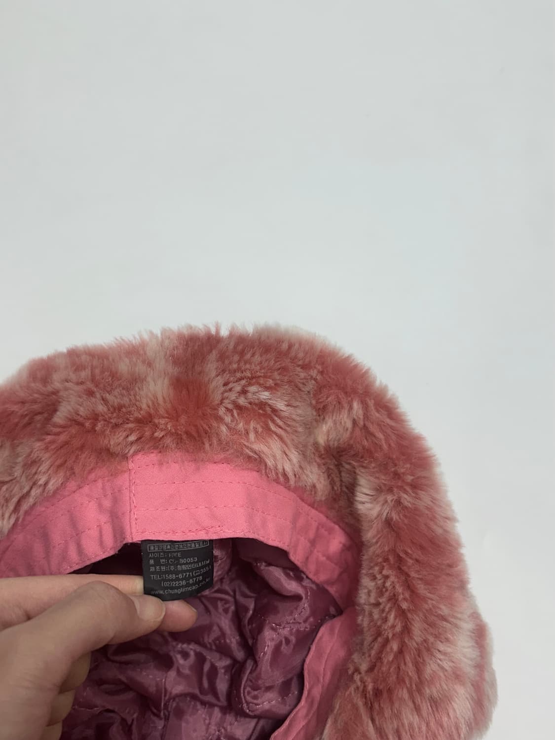 빈티지 핑크 코듀로이 트루퍼햇 상품이미지8