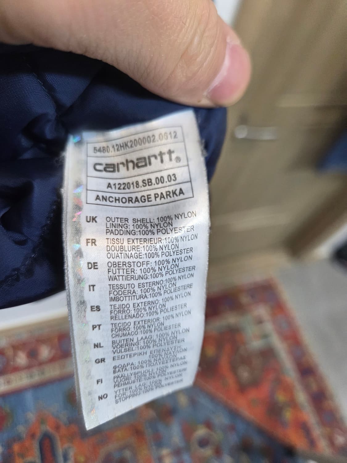 칼하트 앵커리지 파카 패딩 s 상품이미지4