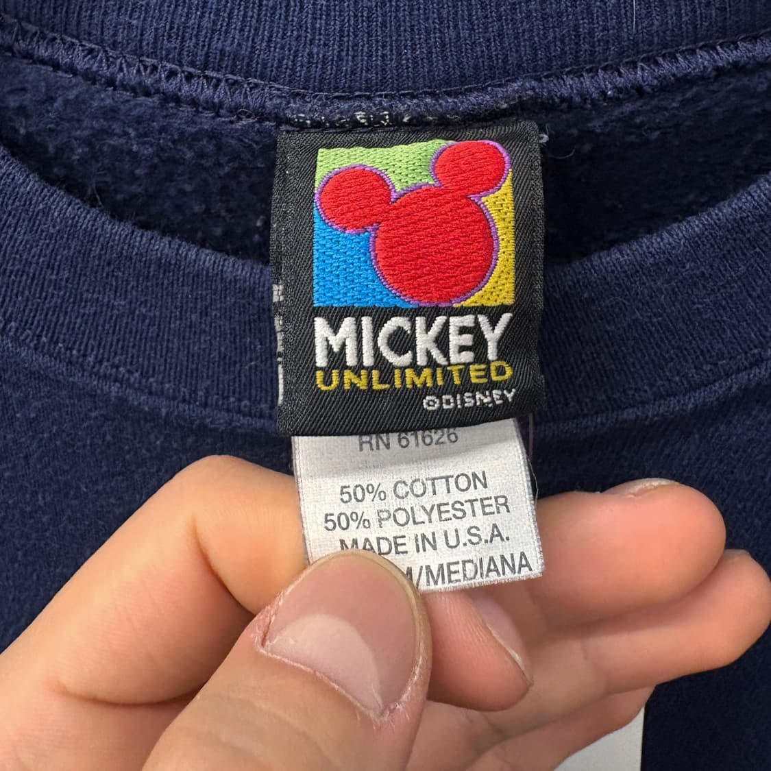 90s 디즈니 월드 플로리다 얼티밋 미키마우스 자수 스웻셔츠 N372 상품이미지6