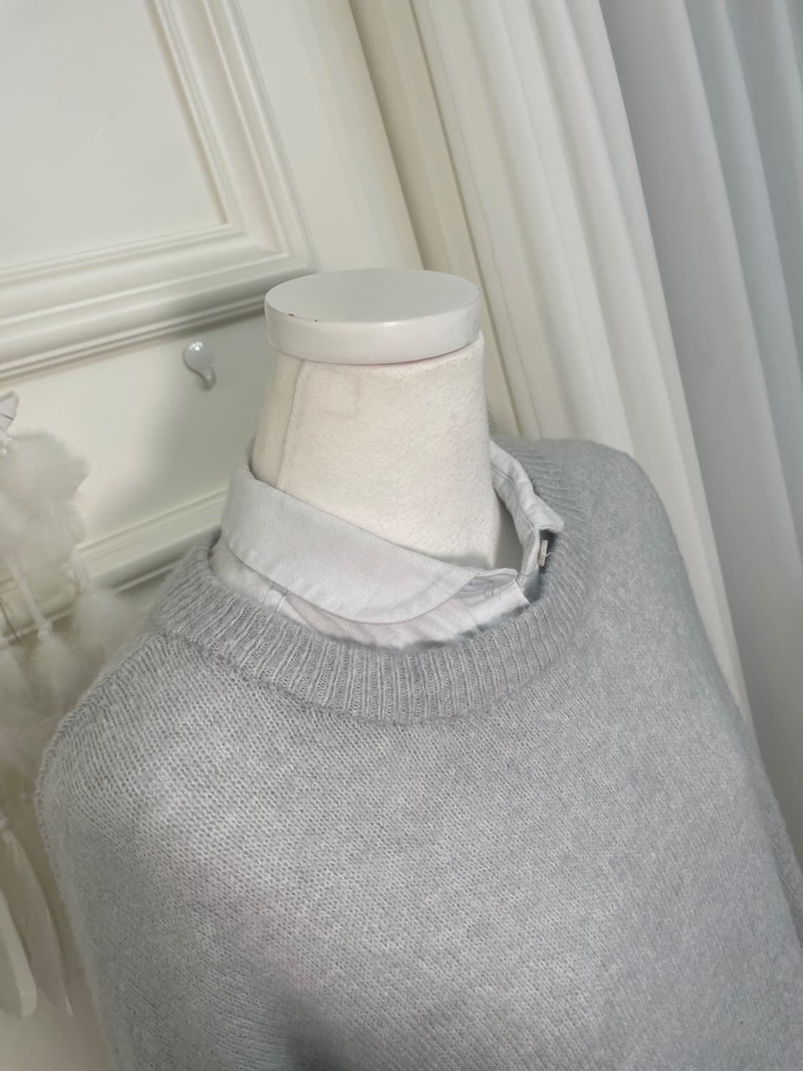 SM2 graish blue soft knit top&sky blue c 상품이미지7