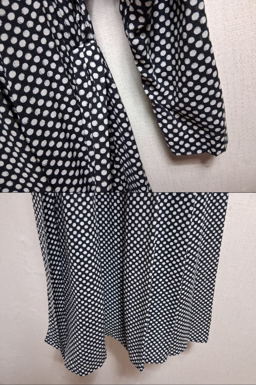 일본빈티지 에이치앤엠  H&M 도트 롱원피스 55  상품이미지8