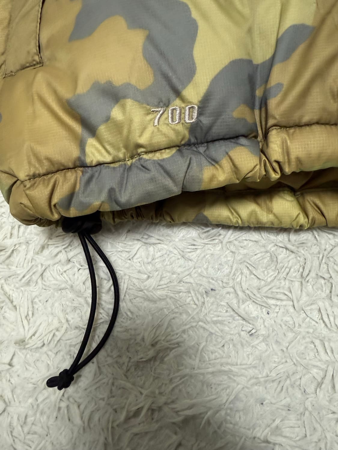 (XL)노스페이스 센터로고 중앙로고 다운 패딩 조끼 카모 상품이미지5