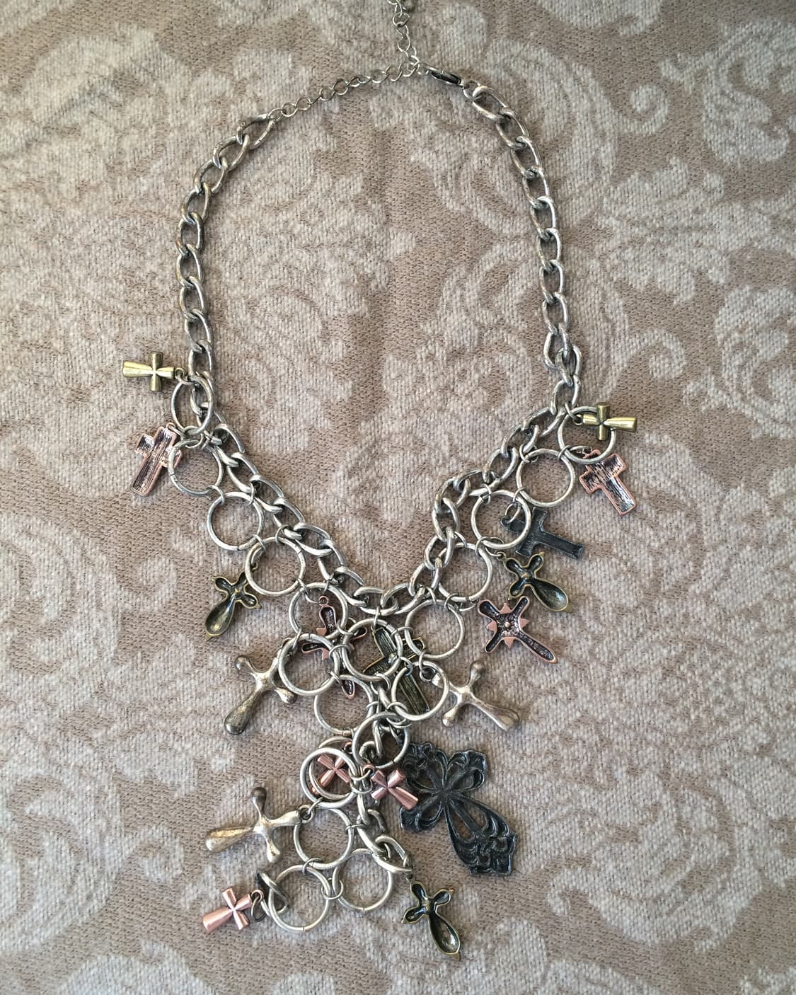 cross layer chain necklace 상품이미지2