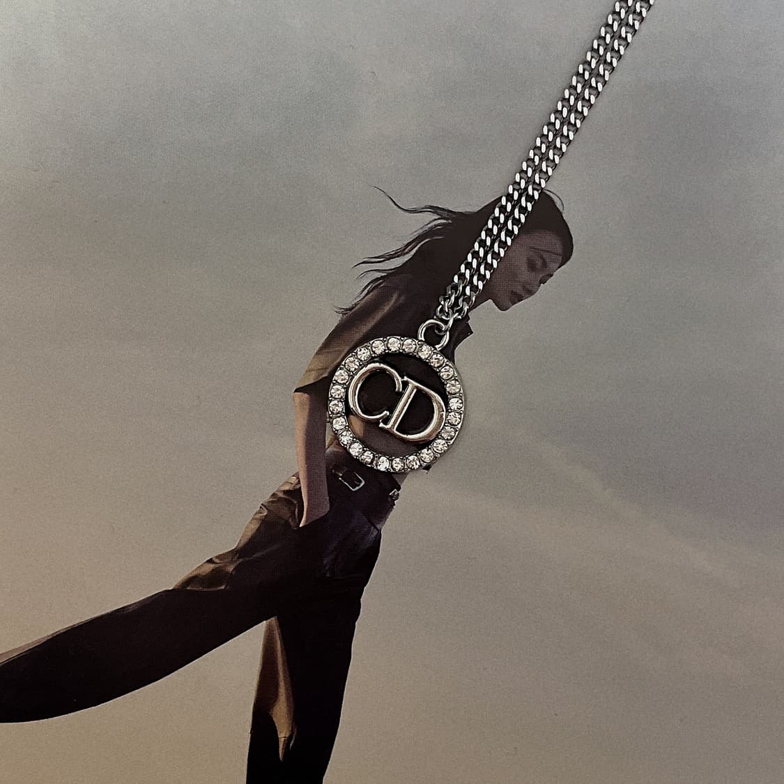 디올 CD 서클 라인 다이아 목걸이 상품이미지2