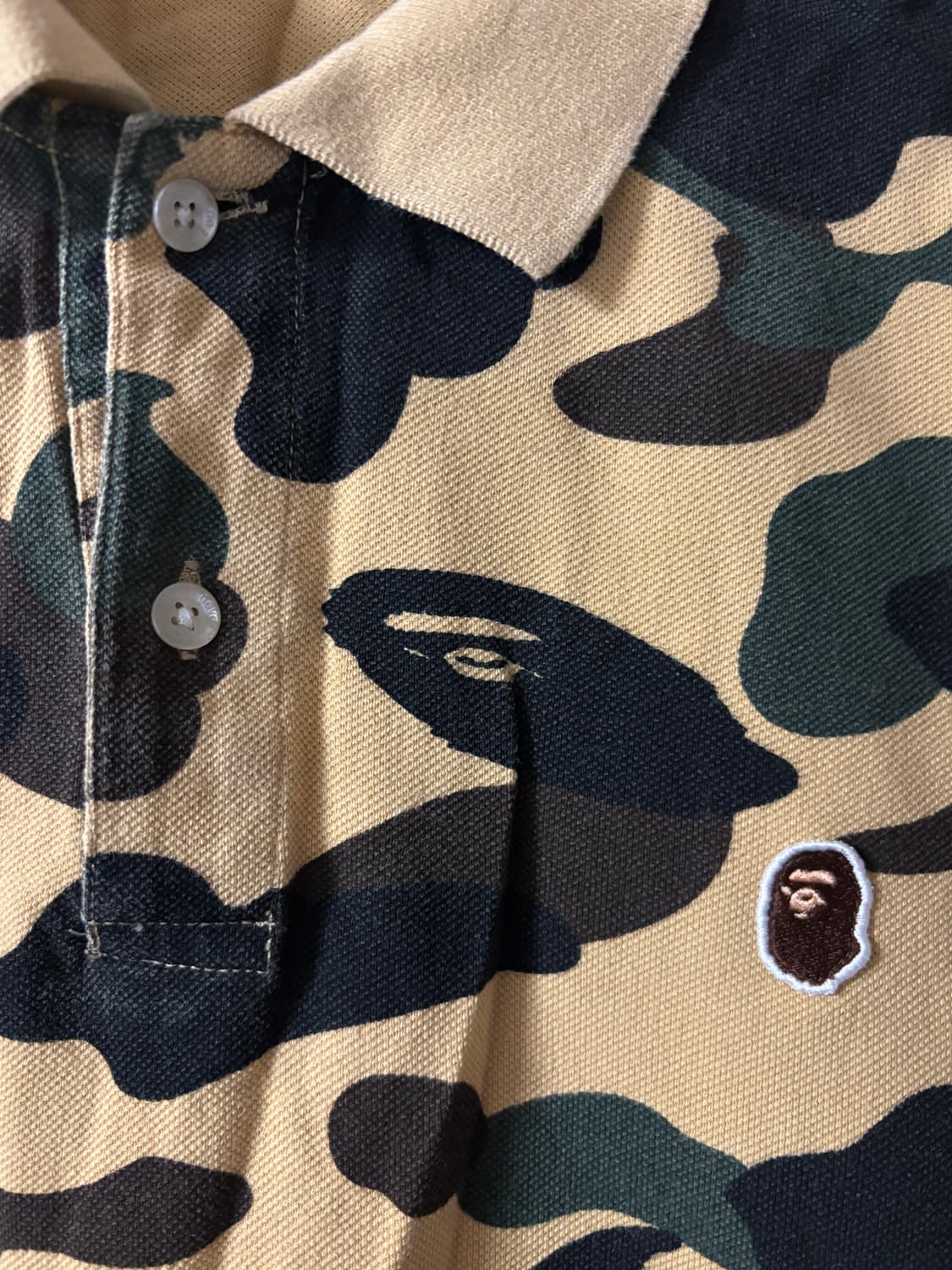 베이프 카모 카라티셔츠 상품이미지2