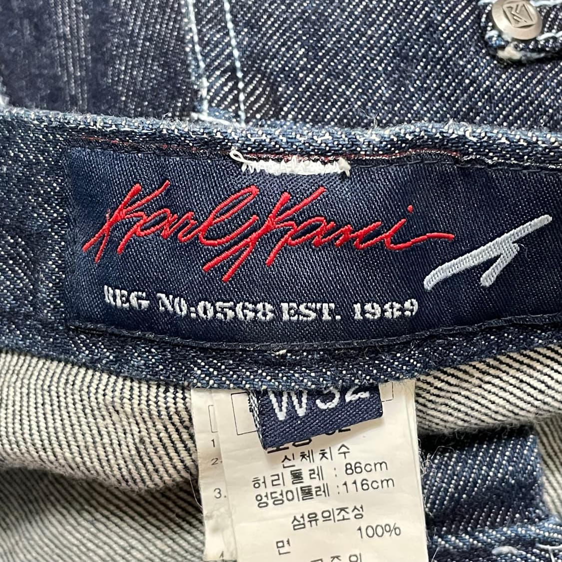 [34] 칼카니 Karl Kani 올드스쿨 힙합 데님 팬츠 상품이미지5