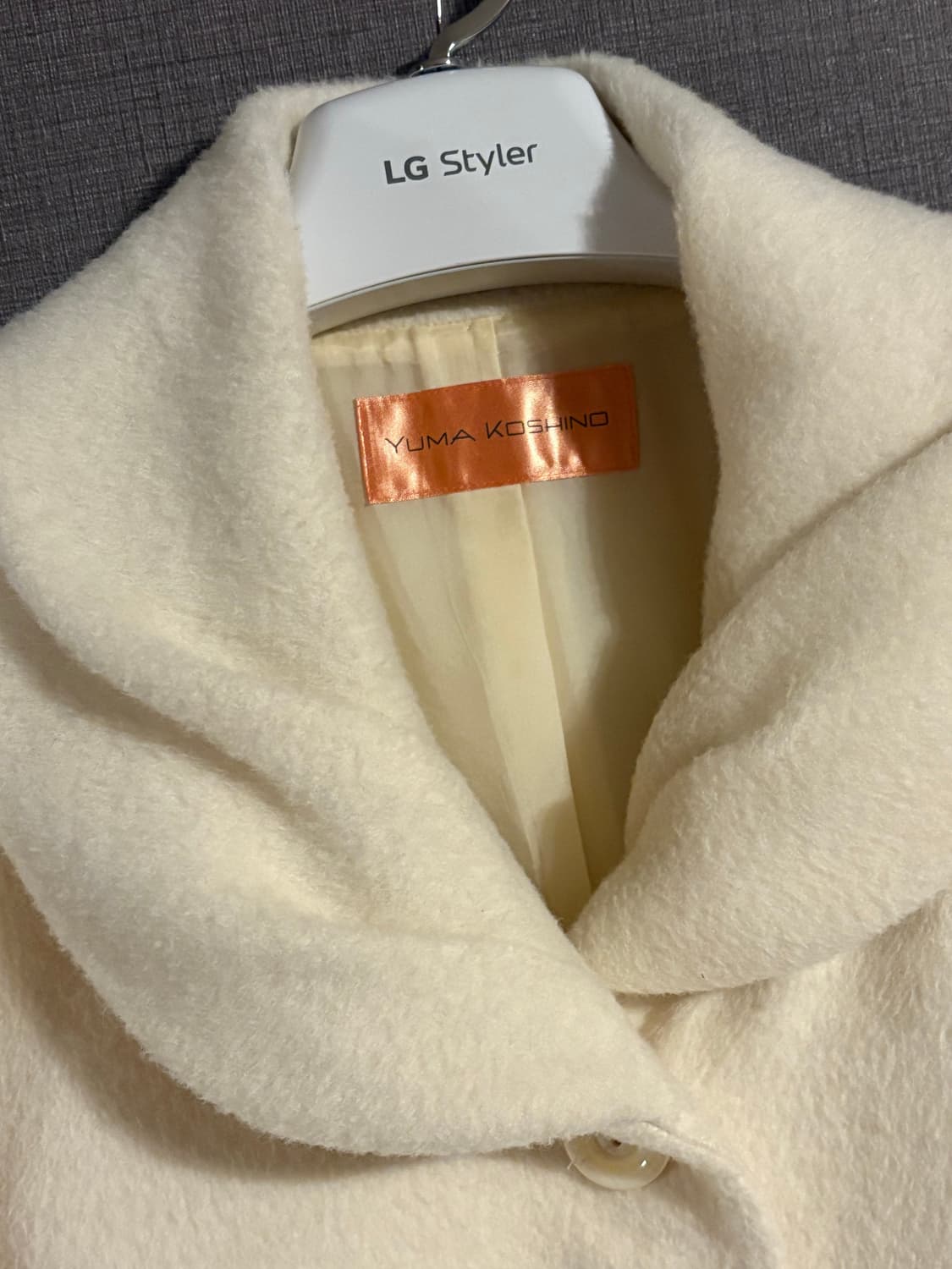 YUMA KOSHINO 디테일이 예쁜 아이보리 코트 JAPAN 상품이미지3