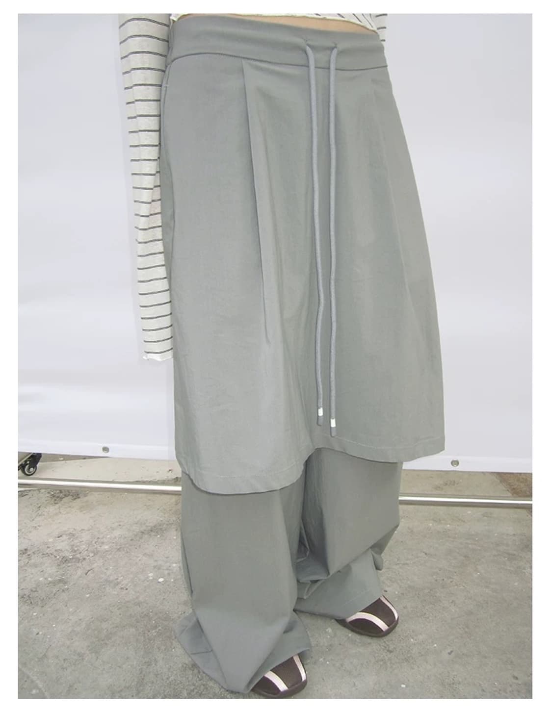 와이드 스커트 레이어드 팬츠  상품이미지3