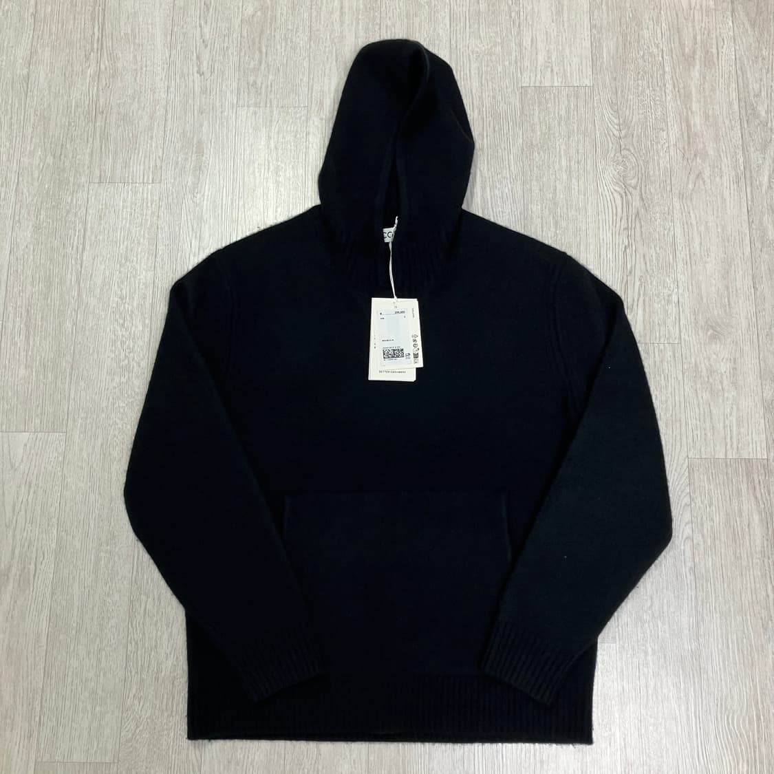 [S] 코스 보일드 캐시미어 후디 블랙 상품이미지3