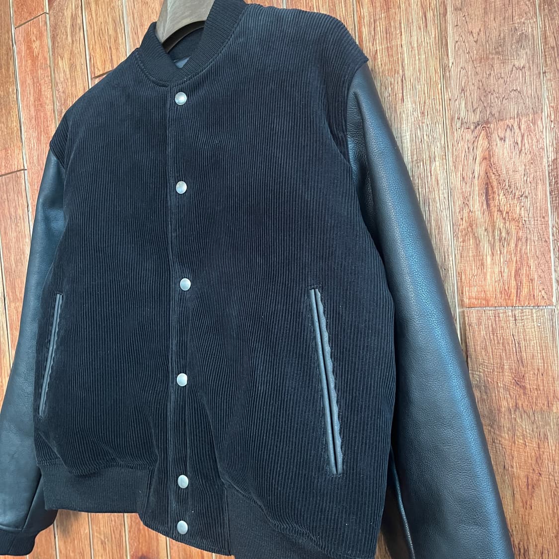 ANDROS 코듀로이 소가죽 소매 크롭자켓 상품이미지3