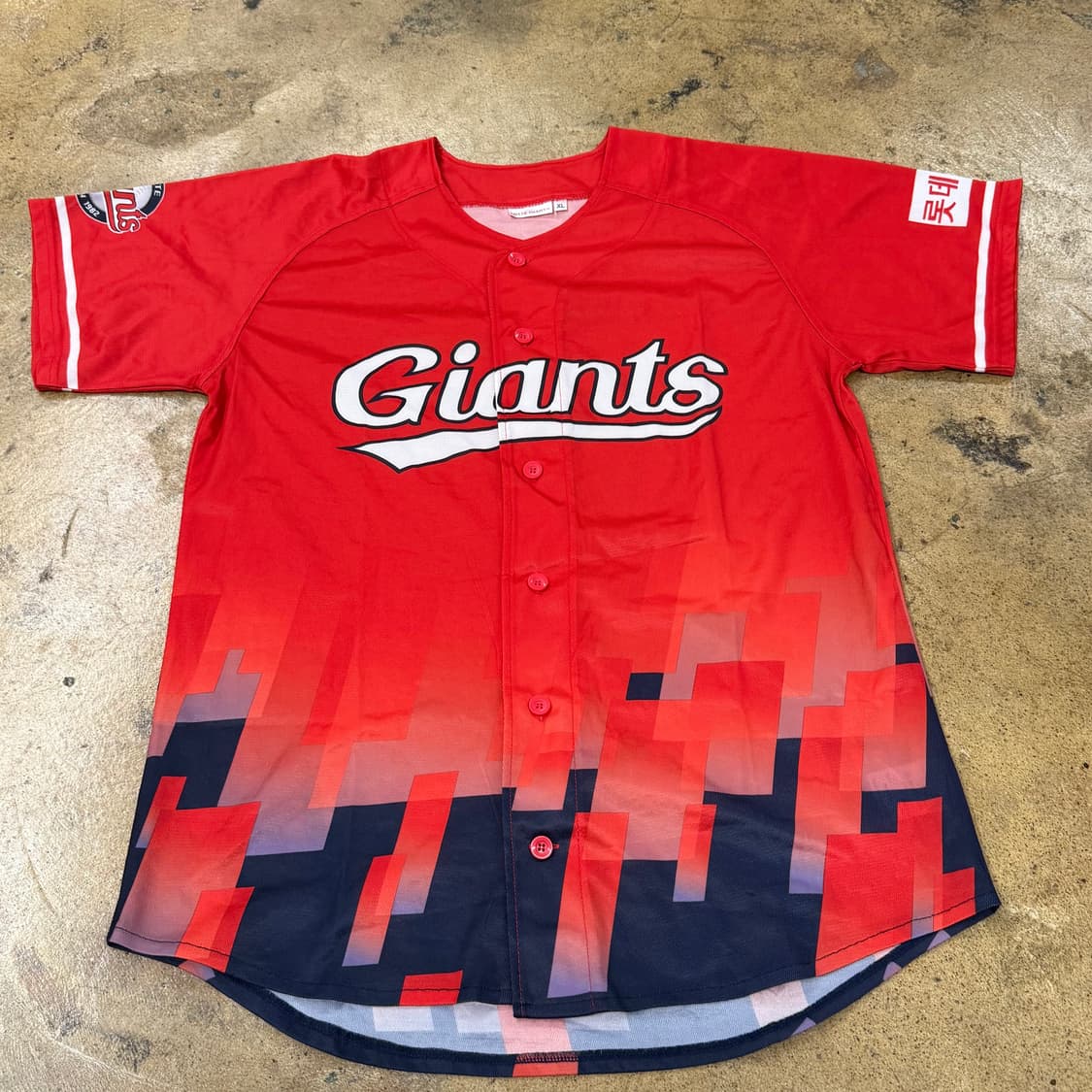 [ XL ] 롯데자이언츠 반팔 야구 유니폼 b8 상품이미지2