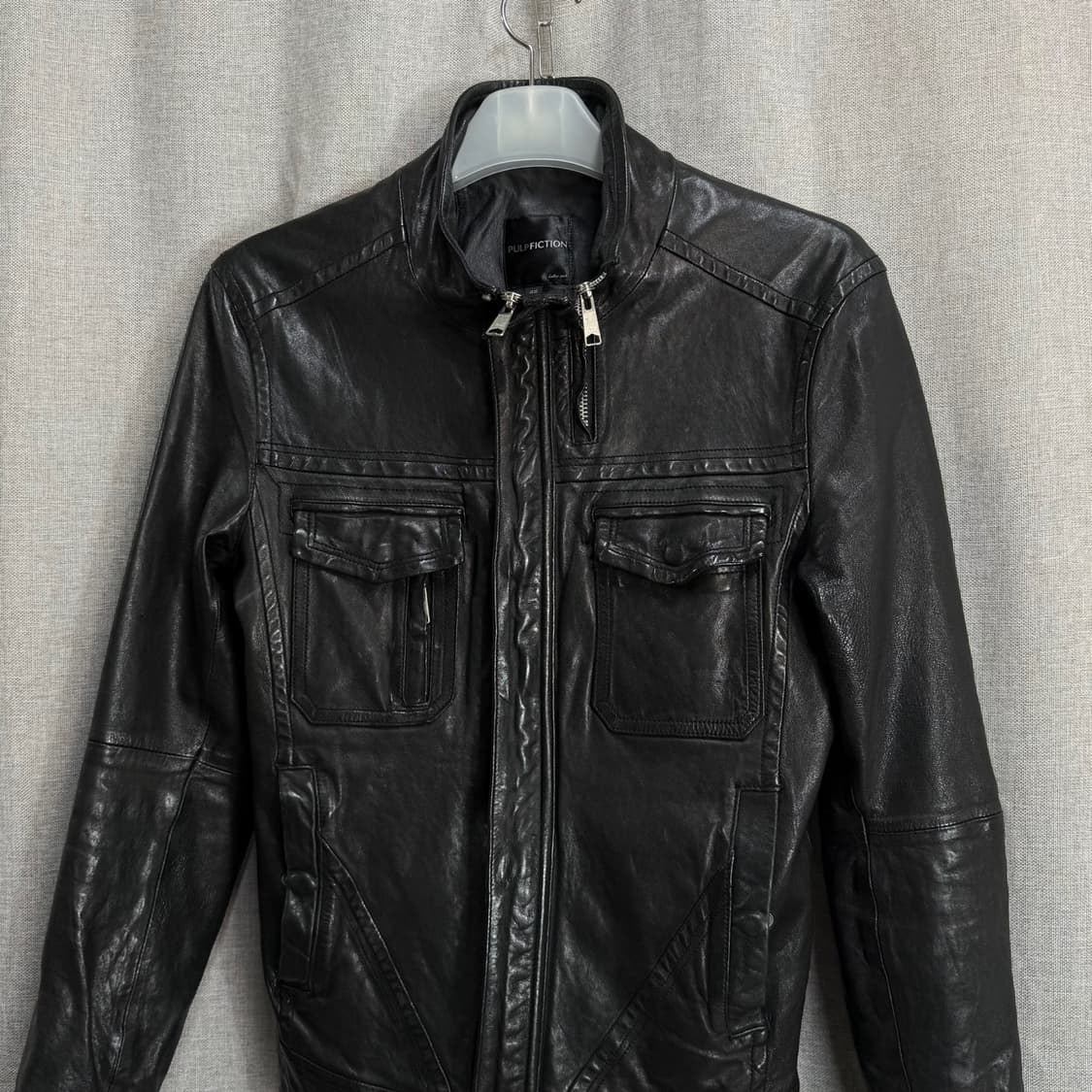 [48/M] 펄프픽션 이탈리아 레더 라이더 자켓 상품이미지3