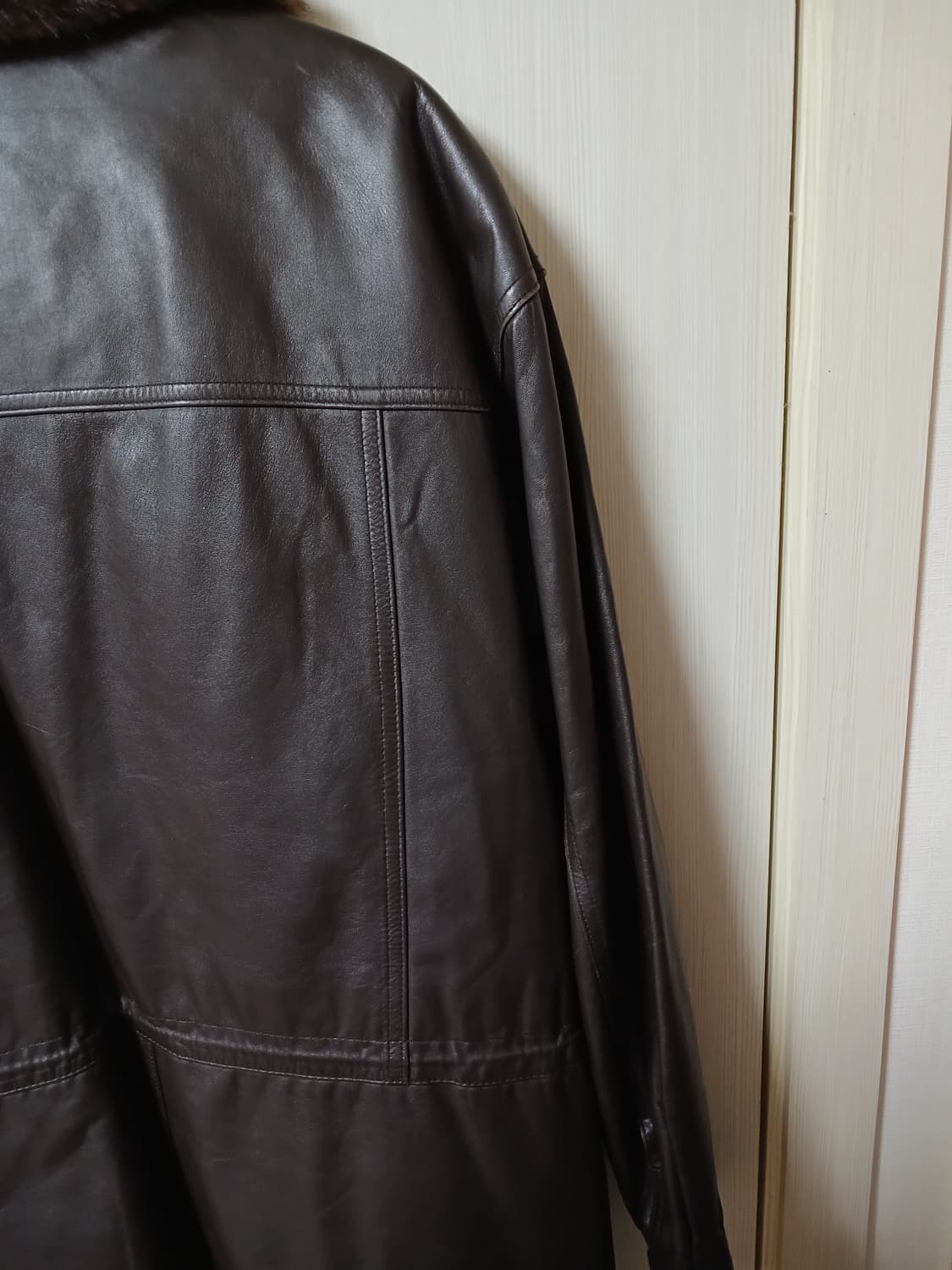 빈티지 벤츄라 밍크칼라 가죽자켓(105사이즈)  상품이미지6