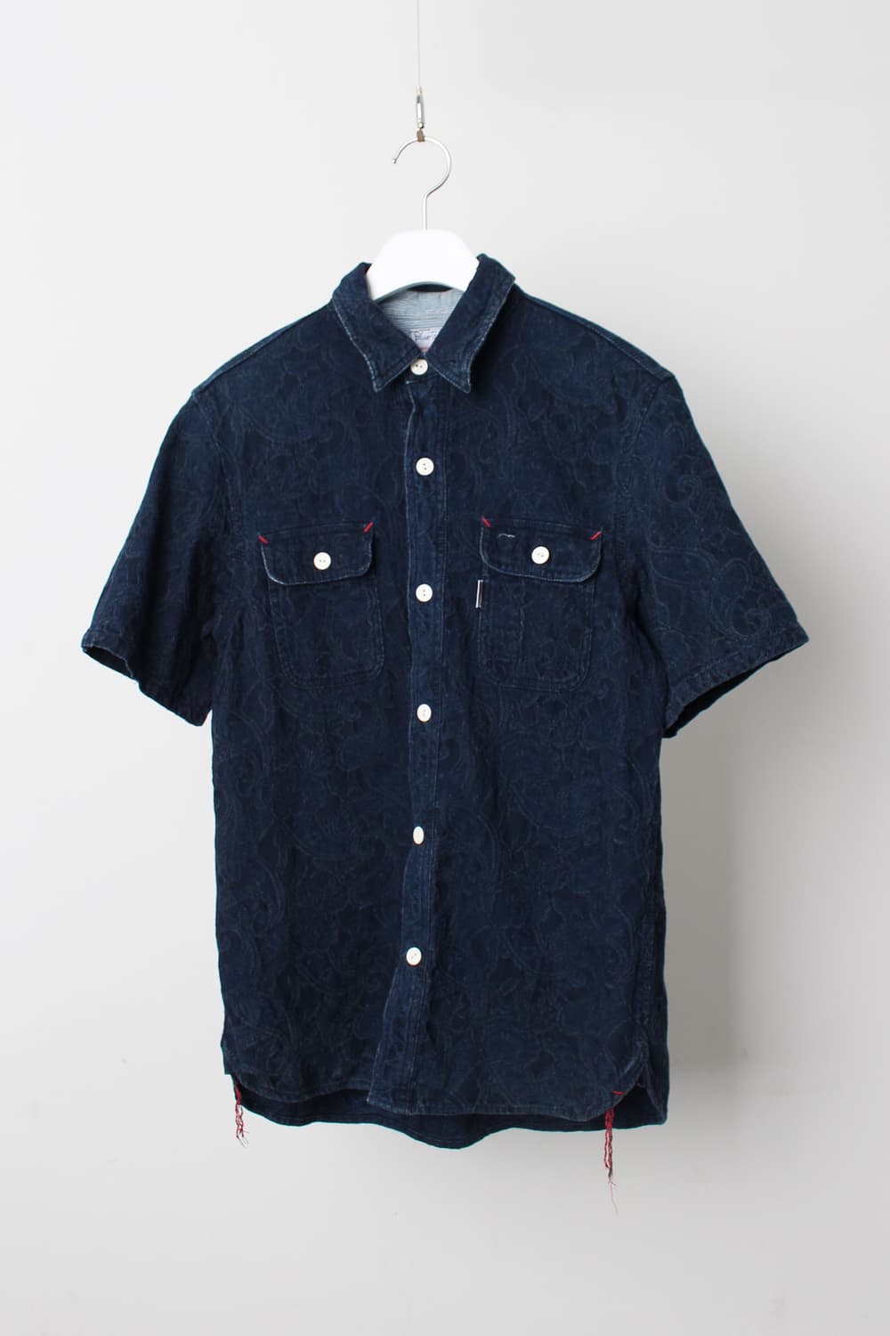 Blue Trick Jacquard Denim Shirt 상품이미지1