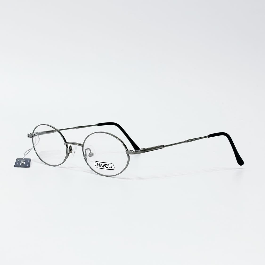 NAPOLI 그레이 오벌 메탈 데드스탁 빈티지안경 상품이미지2