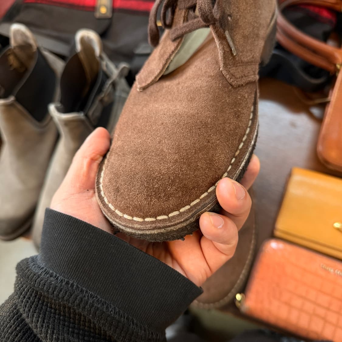 유나이티드 애로우즈 그린 라벨 릴렉싱 스페인 생산 스웨이드 부츠 40 상품이미지3