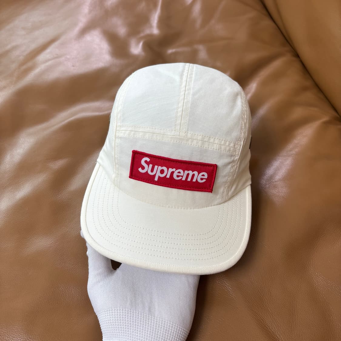 슈프림 주욕 캠프캡 모자 박스로고 화이트 상품이미지2