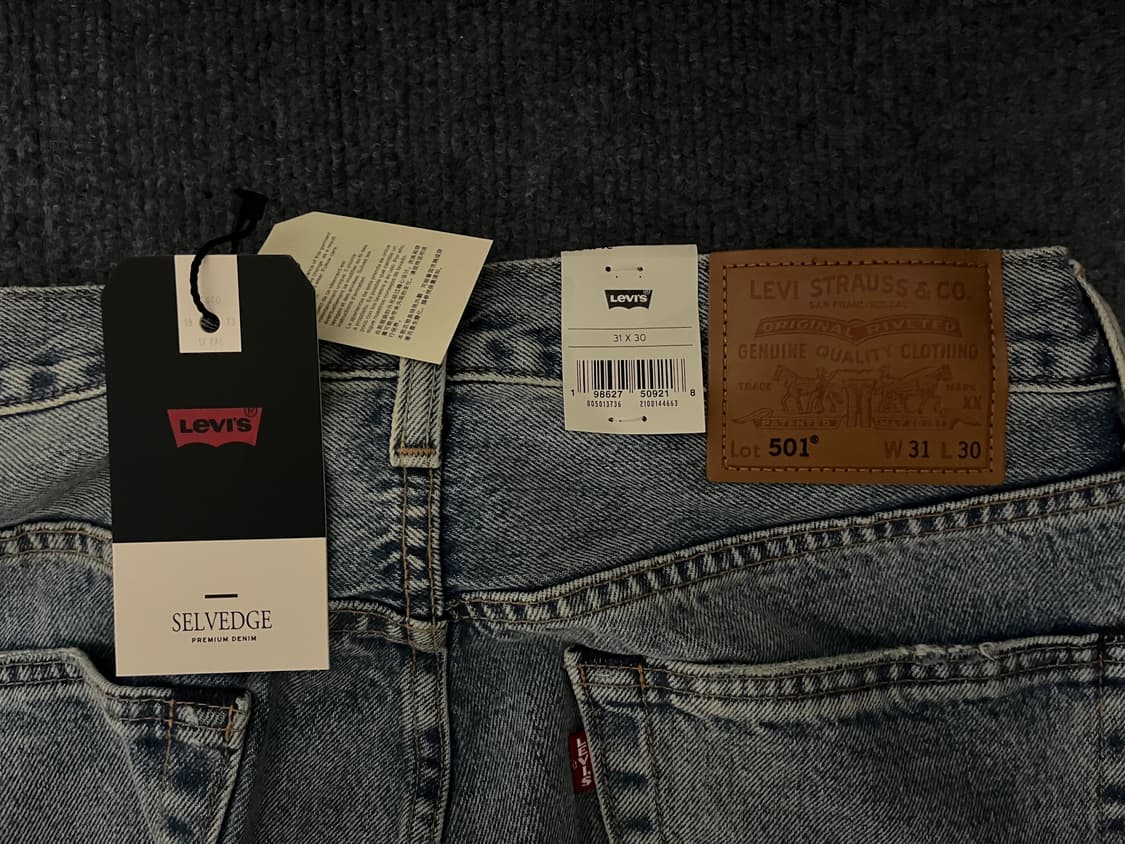 리바이스 501 3736 터콰이즈 리벳 31X30 상품이미지3