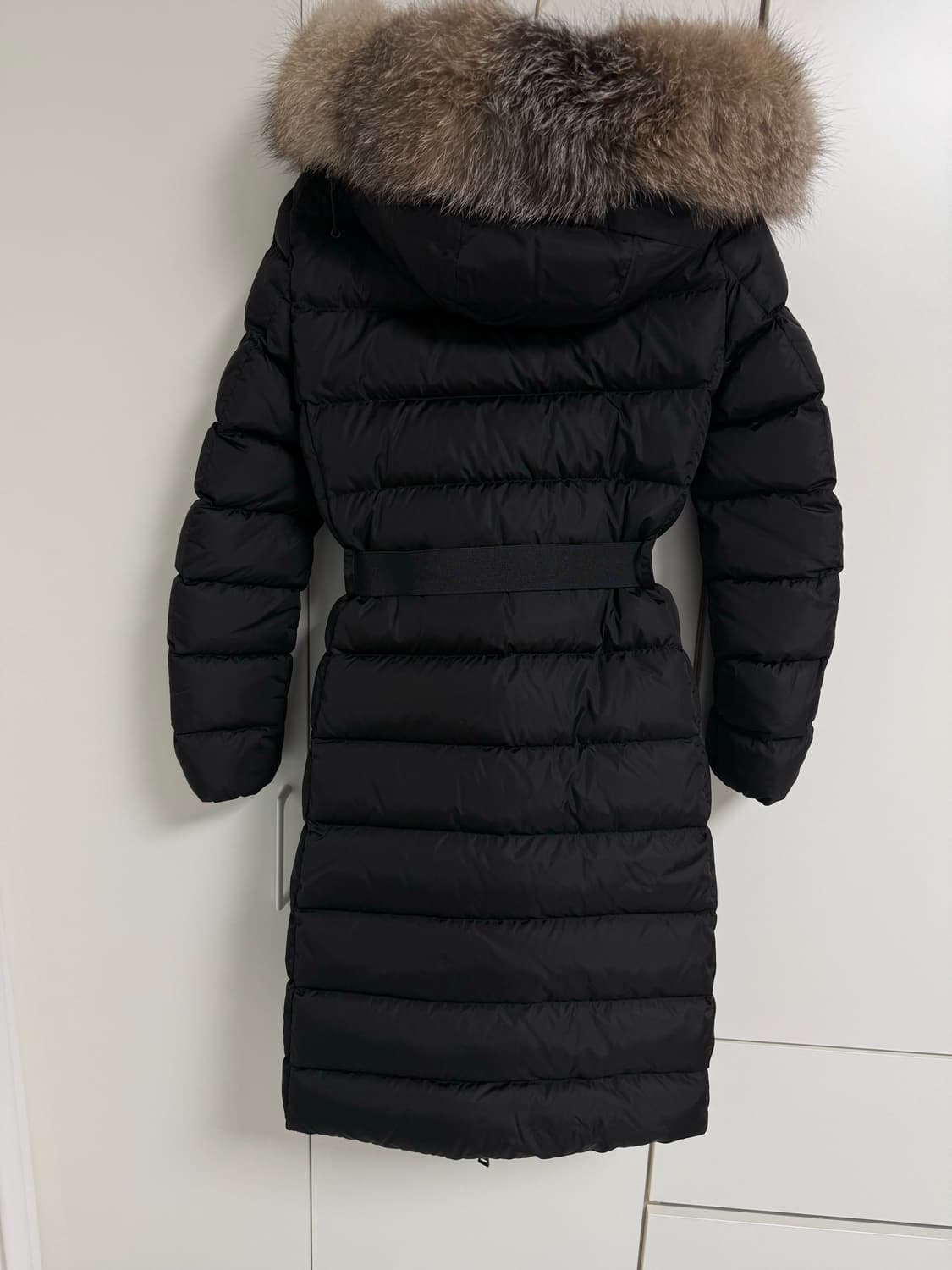 몽클레어 블랙 클로에 구스 롱 다운 자켓 상품이미지5