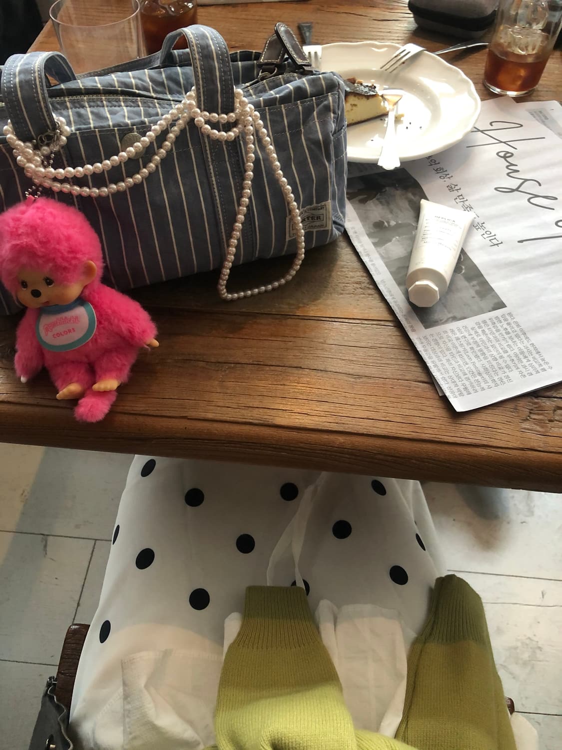 PORTER 요시다 포터 70주년 스트라이프 더플백 보스턴백 스몰 상품이미지4