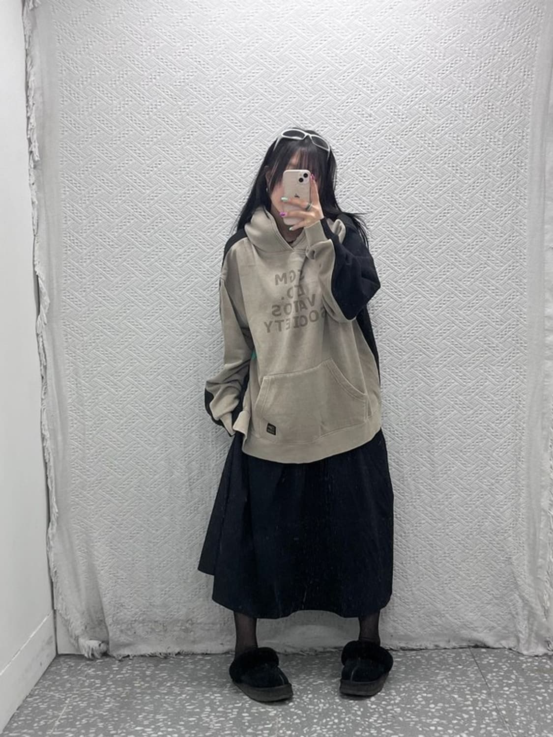 스티그마 오버사이즈 헤비 스웻 후드티 L C06985 상품이미지2