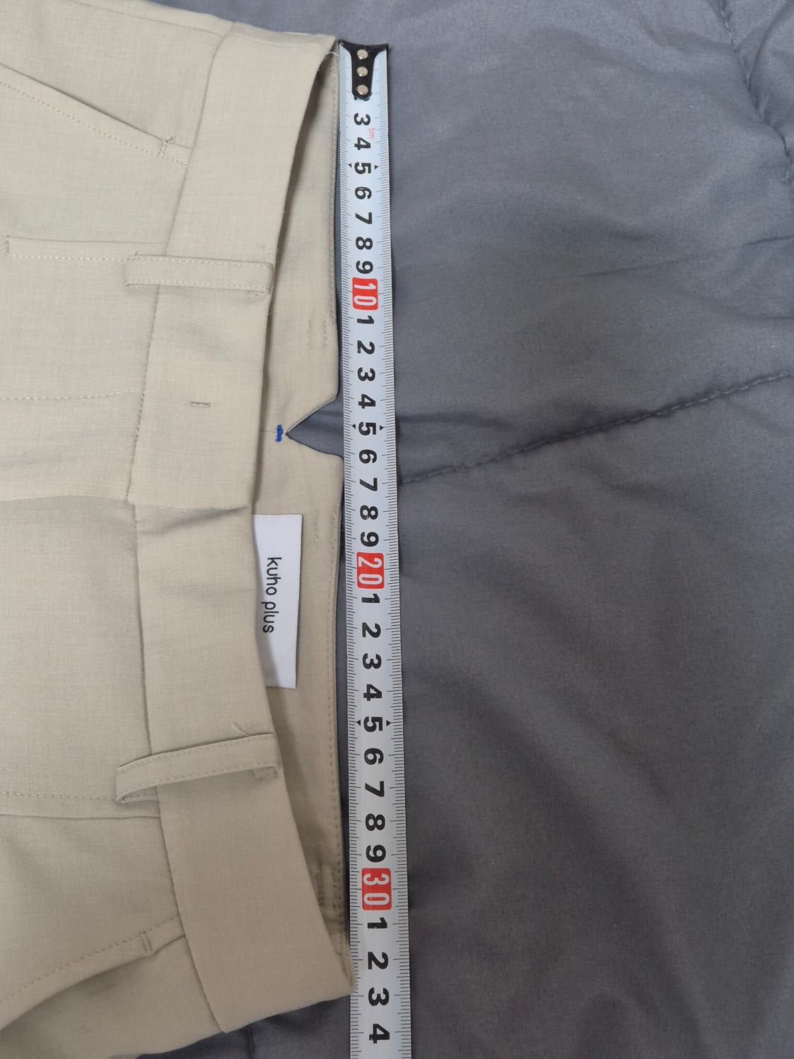 구호플러스 세미 와이드 팬츠 베이지 SS시즌 상품이미지8