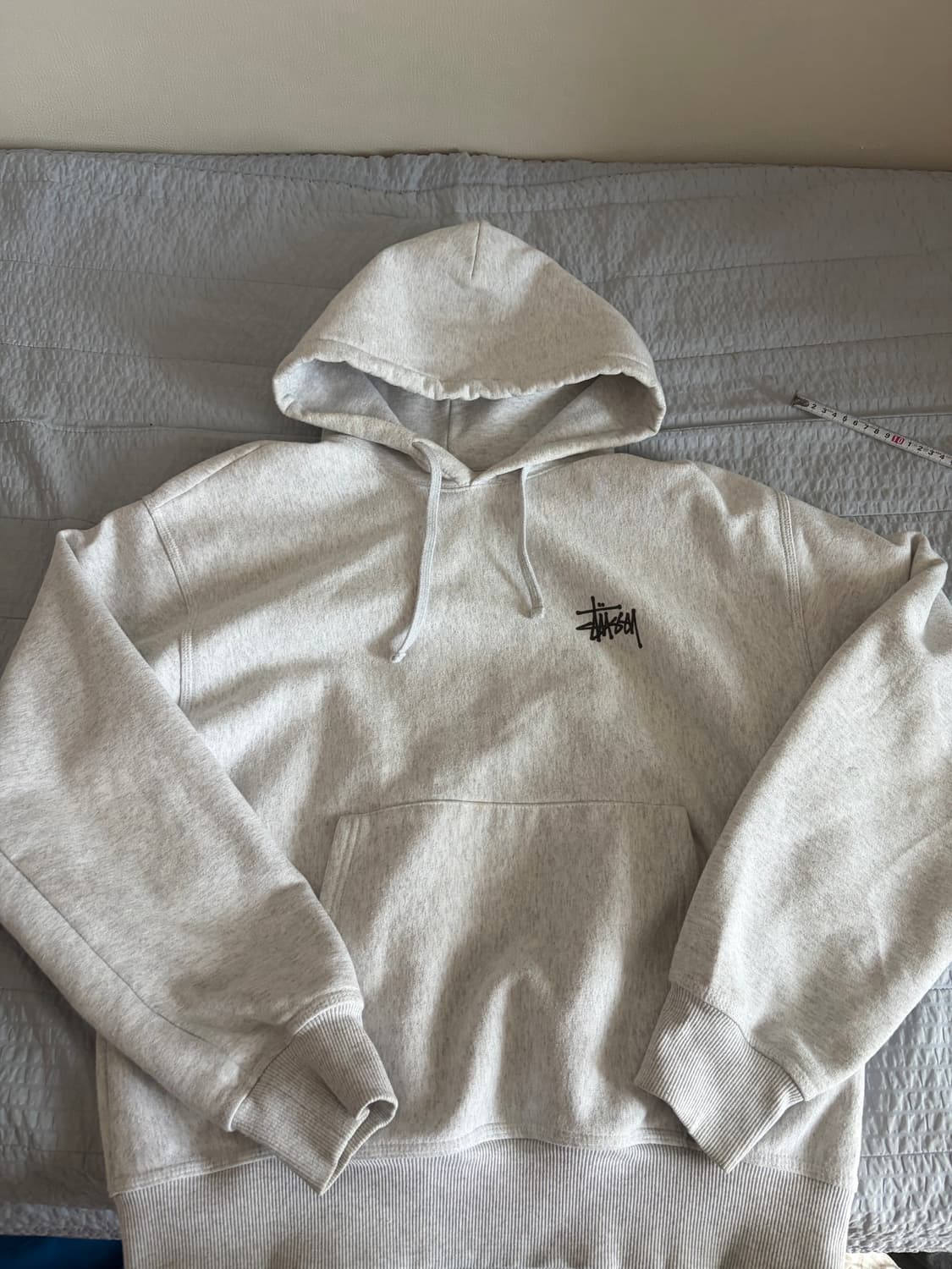 스투시 애쉬그레이 후드티 M 상품이미지1