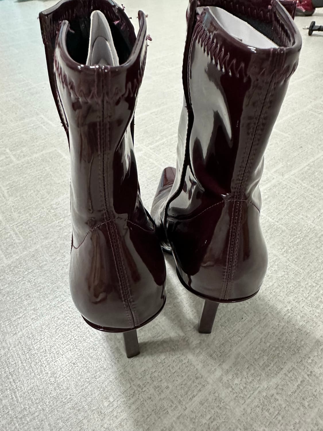 (미착용)자라 애나멜 앵클 힐부츠 37 상품이미지3