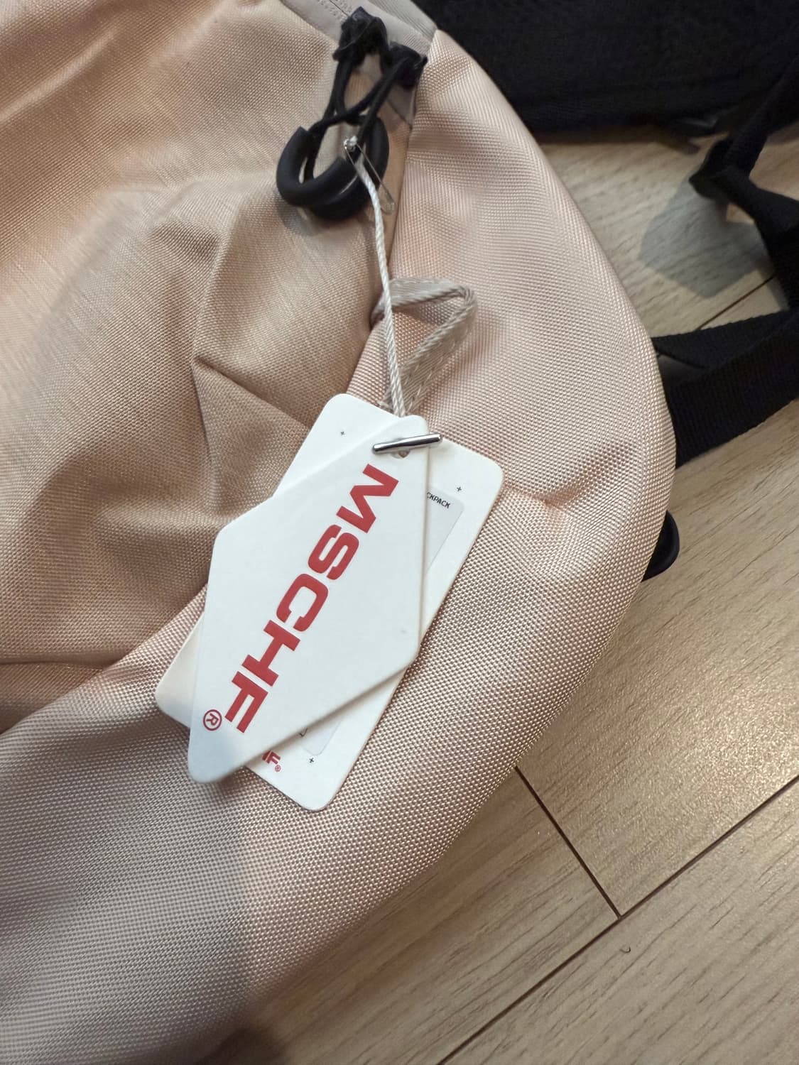 미스치프 롬버스 백팩 핑크 베이지 상품이미지2