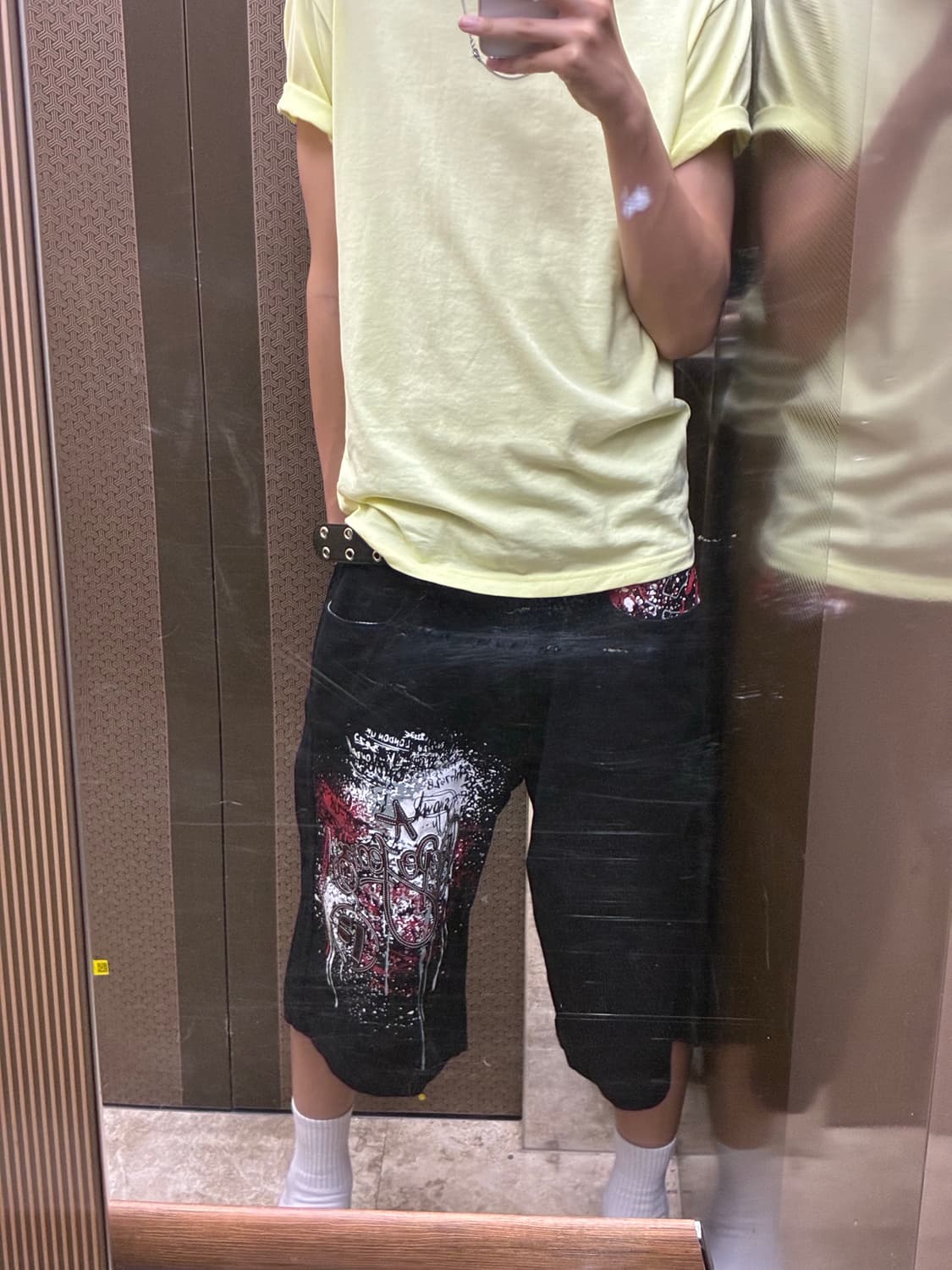 Pepe Jeans Y2K 그래피티 데님 버뮤다 팬츠 상품이미지2