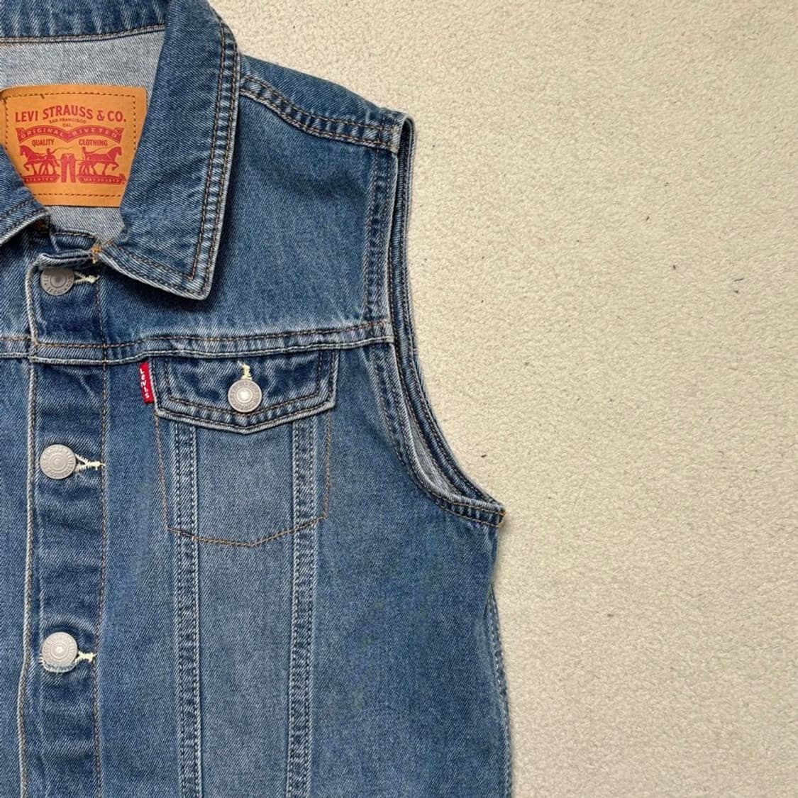 LEVI'S 데님 조끼 베스트 L 상품이미지3
